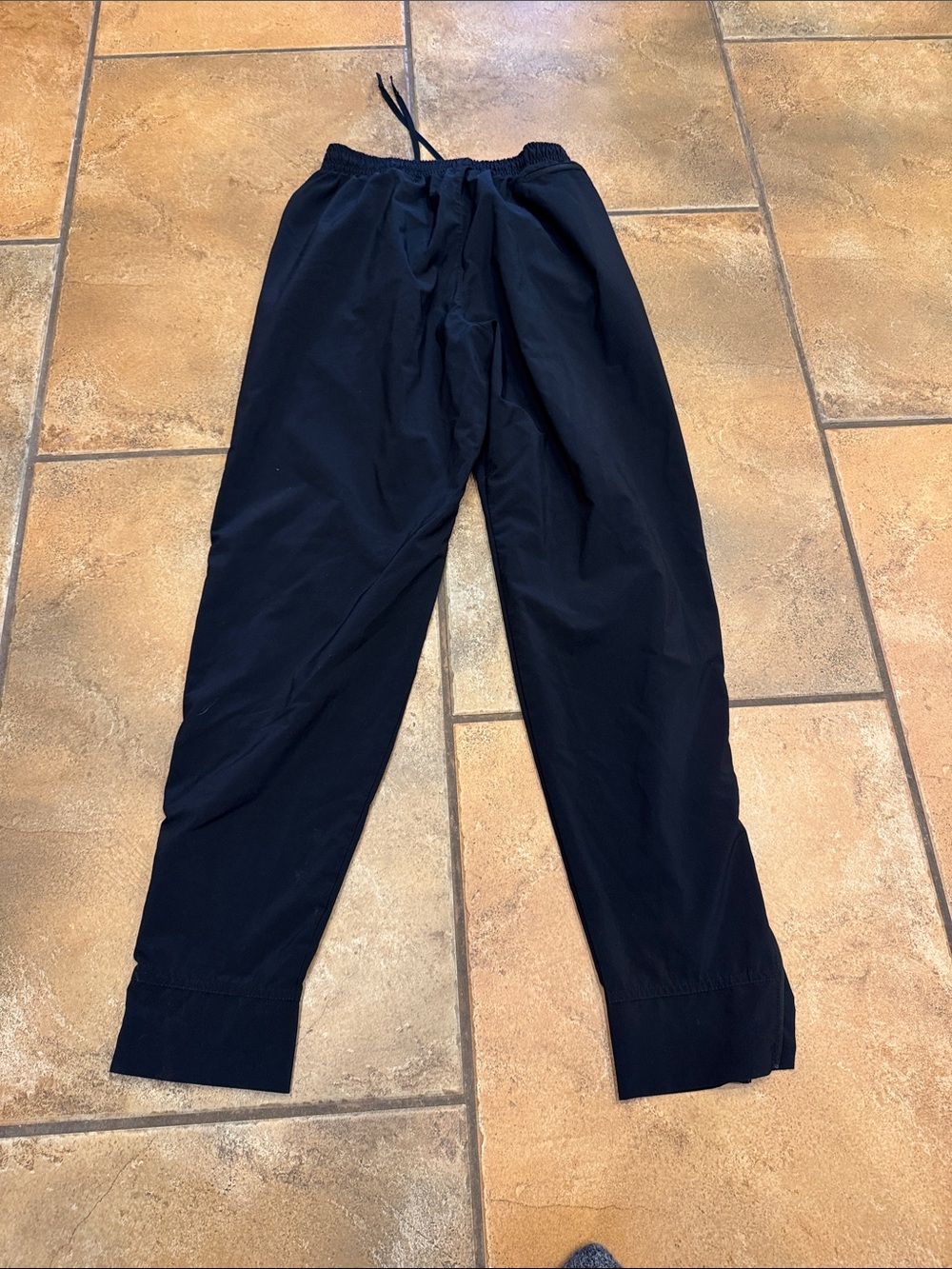 Nike Black Track Pants with White Swoosh - Picture 2 of 3